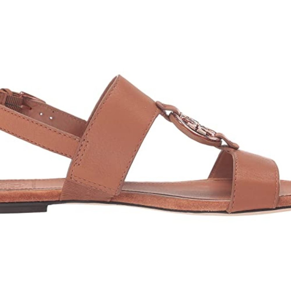 NEW TORY BURCH METAL MILLER LEATHER SANDALS - Picture 5 of 12